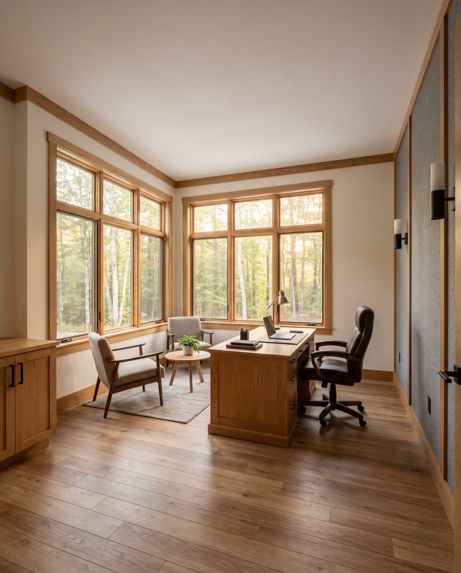 Concept rendering of the Washington Suite, the corner office